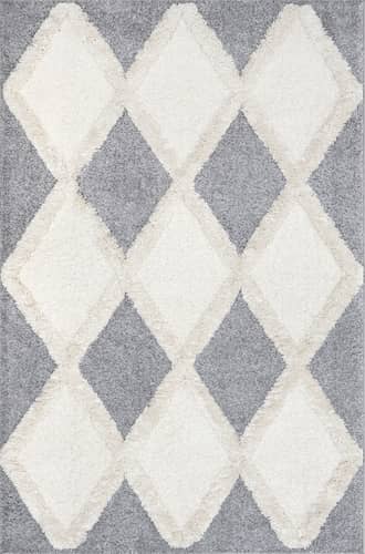 Kourtney Trellis Shag Rug primary image