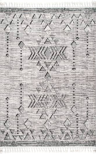 Carved Snowflake Tassel Rug primary image