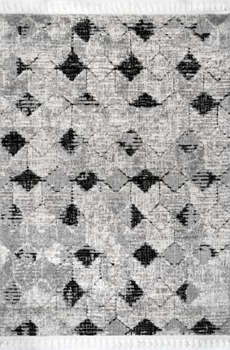 Textured Herringbone Tasseled Rug primary image