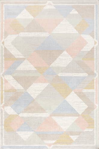 Azalia Washable Pastel Geometric Rug primary image