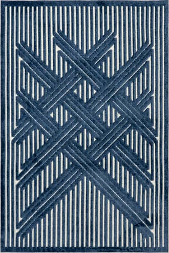 Rosalee Indoor/Outdoor Striped Crosshatch Rug primary image