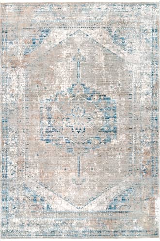 Grey Mottled Mast Medallion Rug swatch