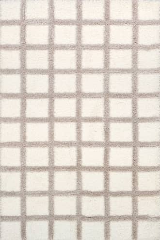 Beige Maverick Checkered Texture Rug swatch