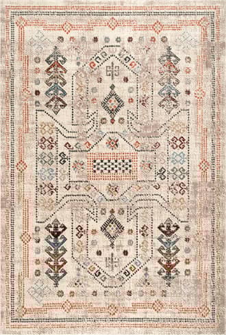 8' x 10' Southwestern Bordered Rug primary image