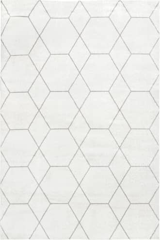 Beige Jacqueline Honeycomb Trellis Rug swatch