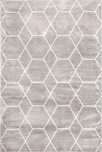 Grey Jacqueline Honeycomb Trellis Rug swatch