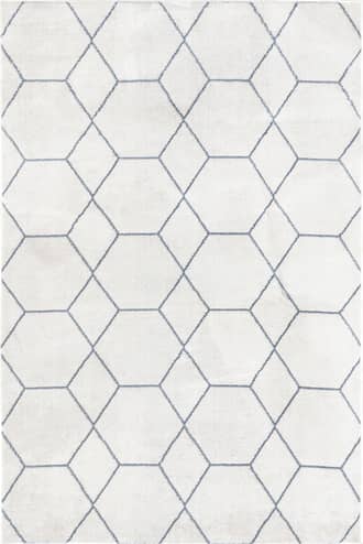 Blue Jacqueline Honeycomb Trellis Rug swatch