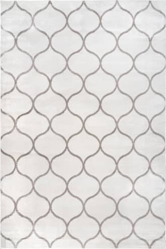 Beige Judy Scalloped Trellis Rug swatch