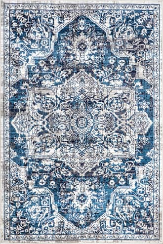 Blue Shaded Medallion Rug swatch