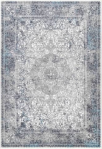 Blue Persian Wreath Rug swatch