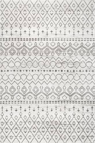 Ivory 2' 6" x 8' Bailey Washable Geometric Rug swatch