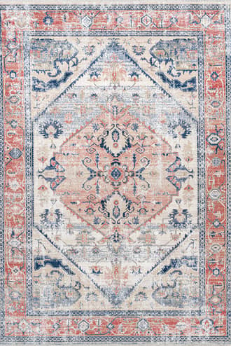 Larkspur Fringed Washable Rug primary image