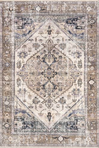 Larkspur Fringed Washable Rug primary image