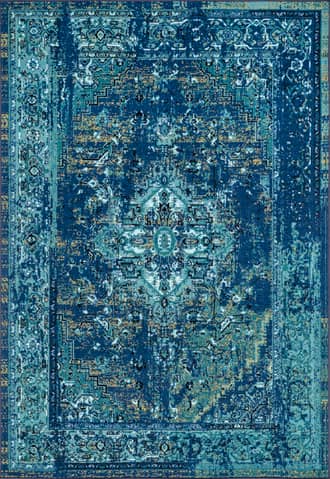 Blue 4' 4" x 6' Persian Vintage Rug swatch