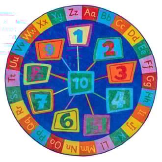 Number Circles Rug primary image