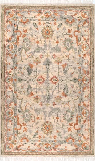 6' x 9' Framed Floral Orchard Rug primary image