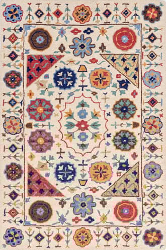 Wool Floral Rug primary image