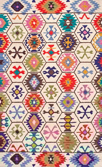 4' x 6' Kaleidoscope Wool Rug primary image