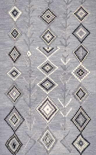 Dark Grey Moroccan Diamond Rug swatch