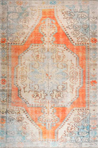 Washable Snowflake Medallion Rug primary image