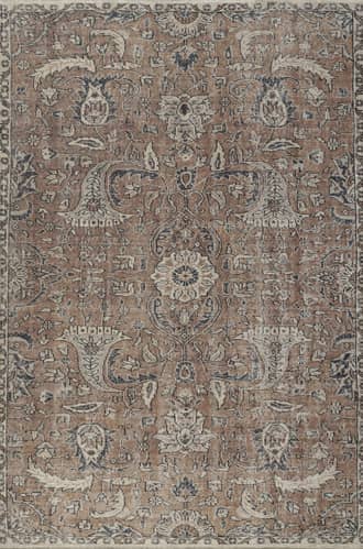 Washable Floral Flatweave Rug primary image