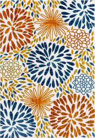 9' x 12' Floral Fireworks Indoor/Outdoor Rug primary image