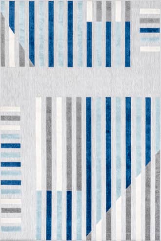 Light Grey Estelle Modern Stripes Indoor/Outdoor Rug swatch