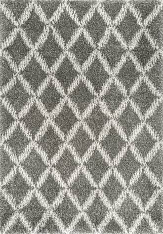 Dark Grey Diamond Lattice Rug swatch