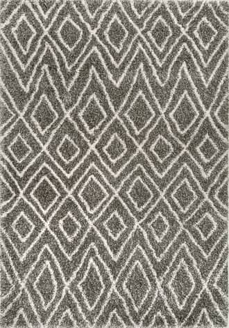 Dark Grey Moroccan Diamond Rug swatch