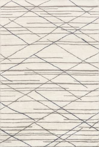 5' x 8' Pick-Up-Sticks Washable Wool Rug primary image