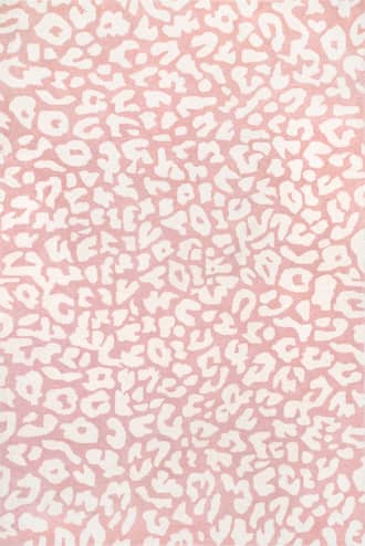 Peach 2' x 8' Josephine Wool Leopard Rug swatch