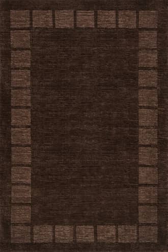 Truffle Brown Petra High-Low Wool-Blend Rug swatch