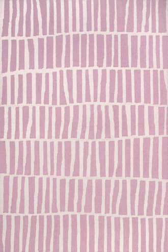 Baby Pink 2' 6" x 6' Irregular Parallel Bars Rug swatch