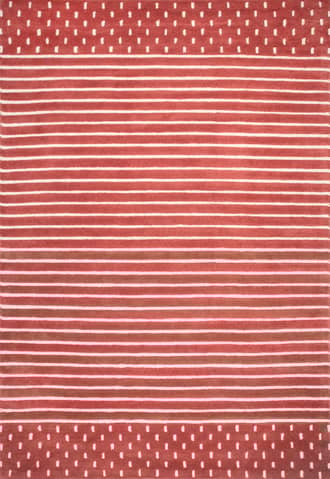 Rust 2' 6" x 8' Mandia Striped Rug swatch