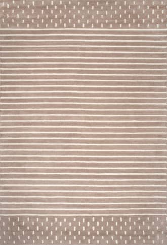 Taupe Mandia Striped Rug swatch