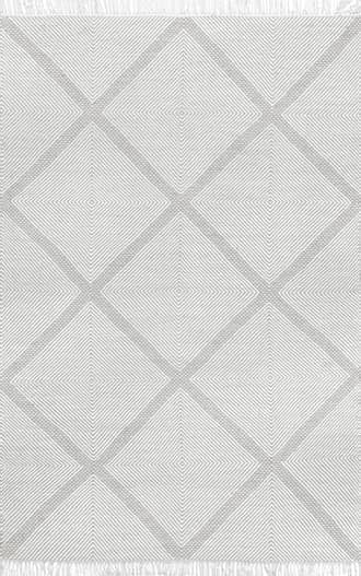 Diamond Eye Trellis Fringe Rug primary image