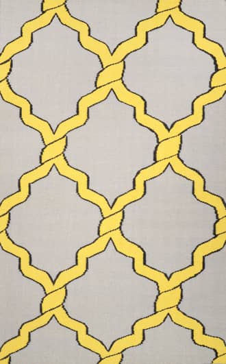 Gold Flatwoven Lattice Rug swatch