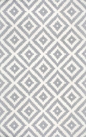 Grey 10' x 14' Scandinavia Diamond Rug swatch