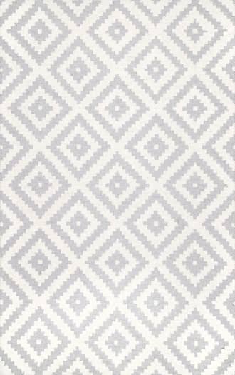 Light Grey 7' 6" x 9' 6" Scandinavia Diamond Rug swatch