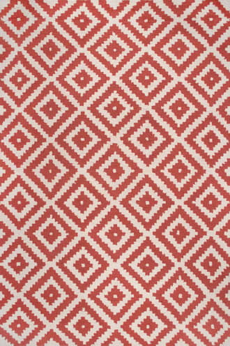 Rust 12' x 18' Scandinavia Diamond Rug swatch