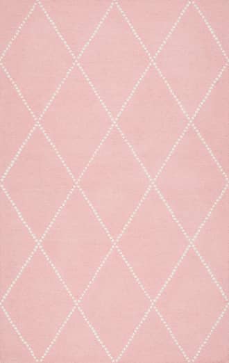 5' x 8' Dotted Diamond Trellis Nursery Rug primary image