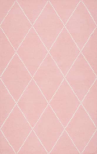 Dotted Diamond Trellis Nursery Rug primary image