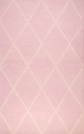 Dotted Diamond Trellis Nursery Rug primary image