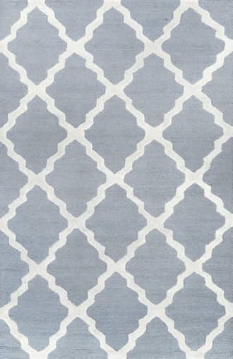 Spa Blue Moroccan Trellis Rug swatch