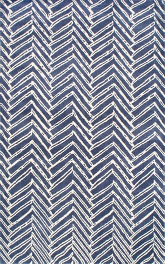 Denim 2' x 6' Viga Chevron Rug swatch