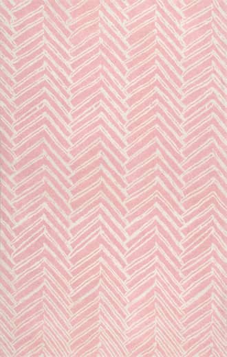 Pink 2' x 6' Viga Chevron Rug swatch