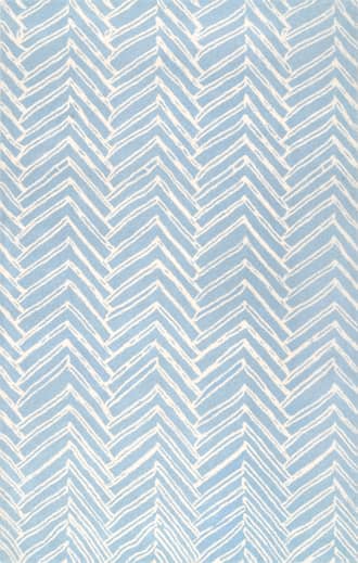 Blue Viga Chevron Rug swatch