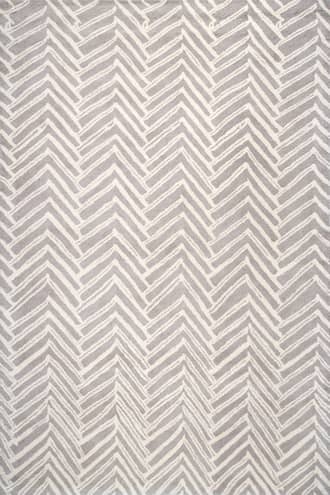 Beige 2' x 6' Viga Chevron Rug swatch