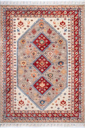 Beige Tribal Tale Medallion Rug swatch