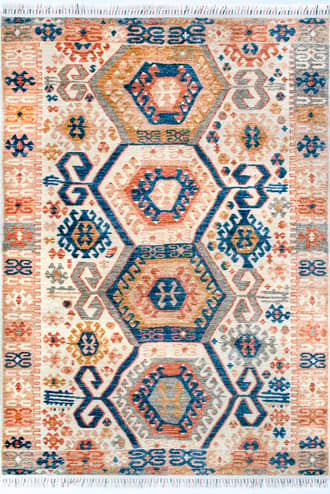 Geometric Tasseled Rug primary image